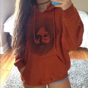 Orange Jerry Garcia Hoodie